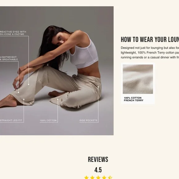 Talentless FRENCH TERRY LOUNGE PANT - Picture 5 of 5